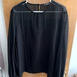 SHEIN Women’s Black Dress Blouse